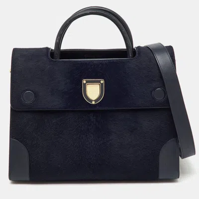 Pre-owned Dior Ever Tote In Blue