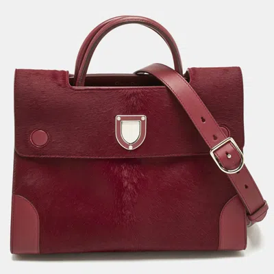 Pre-owned Dior Ever Tote In Red