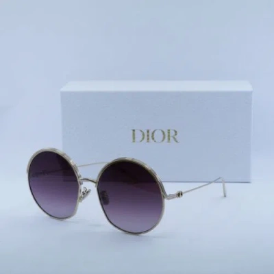 Pre-owned Dior Ever R1u B0d1 Gold/gradient Bordeaux 61-18-140 Sunglasses Authentic In Red