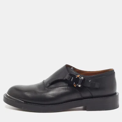 Pre-owned Dior Evidence Size 42 Black Leather Loafers