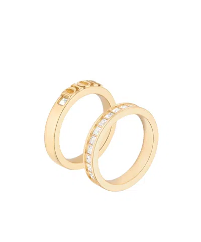 Dior Evolution Ring Set In Yellow