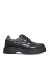Dior Explorer Iii Leather Derby Shoe In Black