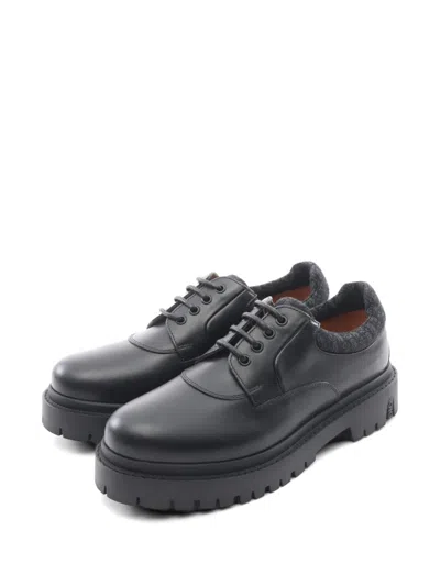 Pre-owned Dior Explorer Iii Oblique Derby Shoes In Black