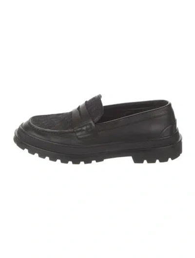 Pre-owned Dior Explorer Oblique Jacquard Loafers In Black