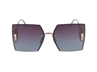 Dior Eyewear 30montaigne S7u Square Frame Sunglasses In Purple