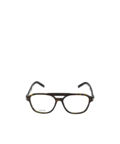 Dior Eyewear Aviator Frame Glasses In Purple