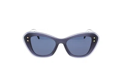 Dior Eyewear Butterfly Frame Sunglasses In Blue