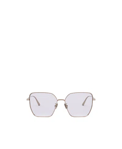 Dior Eyewear Butterfly Frame Glasses In Gray
