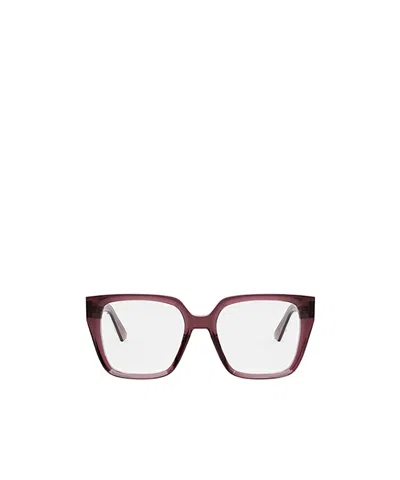 Dior Eyewear Butterfly Frame Glasses In White