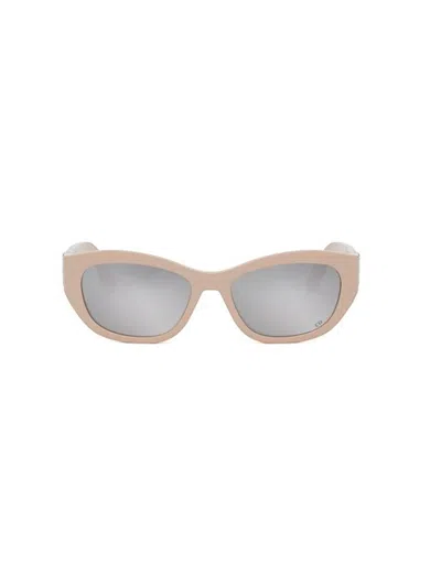 Dior Eyewear Butterfly Frame Sunglasses In Beige