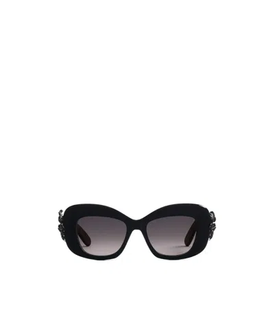 Dior Eyewear Butterfly Frame Sunglasses In Black