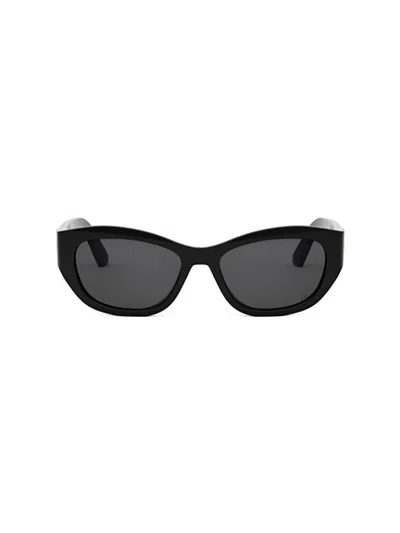 Dior Eyewear Butterfly Frame Sunglasses In Black