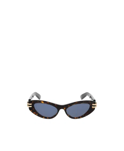 Dior Eyewear Butterfly Frame Sunglasses In Black