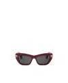 Dior C B2u 35a0 Cd40141u 66a Cat Eye Sunglasses In Red