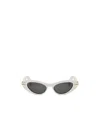 Dior Eyewear Butterfly Frame Sunglasses In White