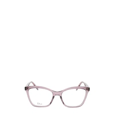 Dior Eyewear Cat Eye Frame Glasses In Gray