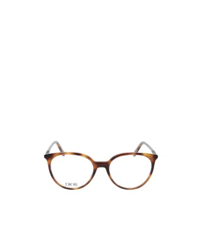 Dior Eyewear Cat-eye Glasses In Brown
