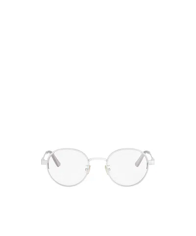 Dior Eyewear Cannage R1u Oval Frame Glasses In Gold