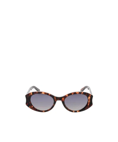 Dior Full-rim Sunglasses In Brown