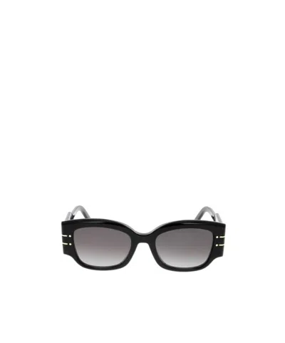 Dior Eyewear Signature S13i Rectangle-frame Sunglasses In Black