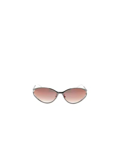 Dior Eyewear Irregular Frame Sunglasses In Red