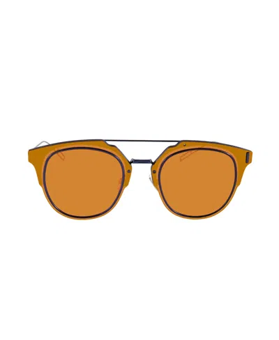 Dior Eyewear Logo Sunglasses In Orange