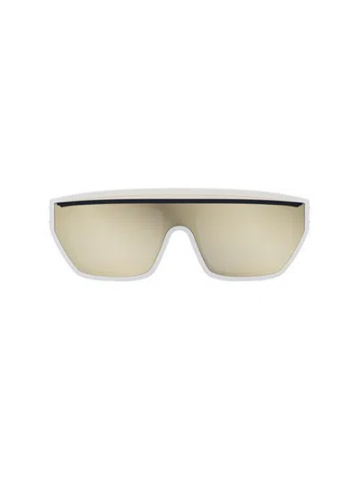 Dior Eyewear Mask Frame Sunglasses In White