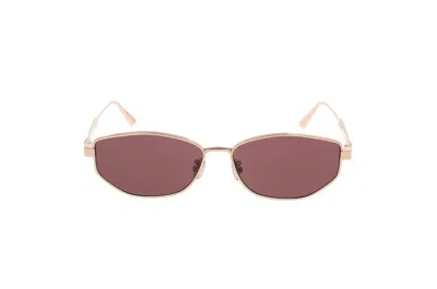 Dior Eyewear Oval Frame Sunglasses In Gold