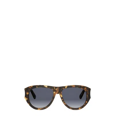 Dior Eyewear Oval Frame Sunglasses In Brown