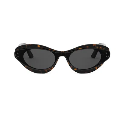 Dior Eyewear Oval Frame Sunglasses In Multi