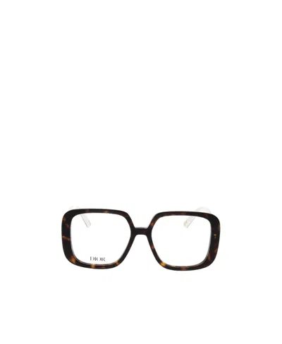 Dior Eyewear Oversized-frame Glasses In Black