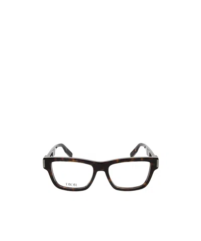 Dior Eyewear Rectangle-frame Glasses In Black
