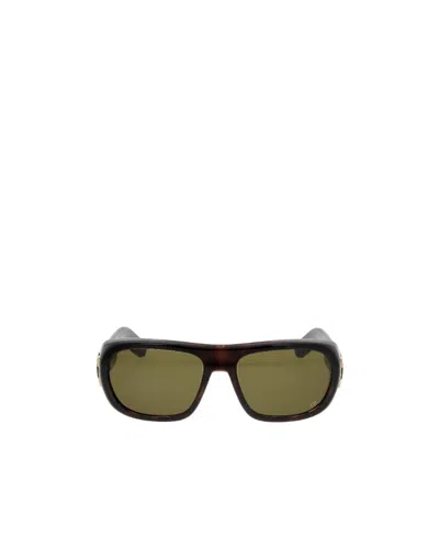 Dior Eyewear Rectangle Frame Sunglasses In Green