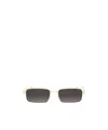 Dior Cannage S2u 55mm Rectangular Sunglasses In Brown