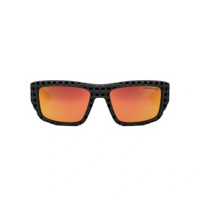 Dior Eyewear Rectangular Frame Sunglasses In Black