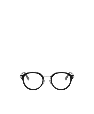 Dior Eyewear Round Frame Glasses In Black