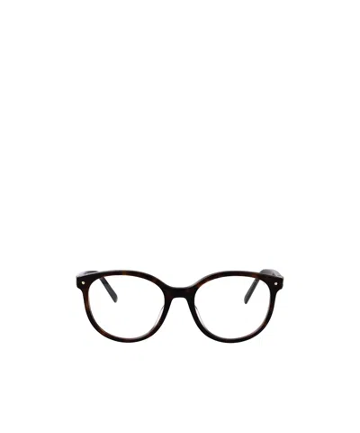 Dior Eyewear Round Frame Glasses In Brown