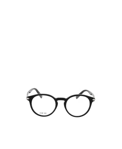 Dior Eyewear Round Frame Glasses In Black