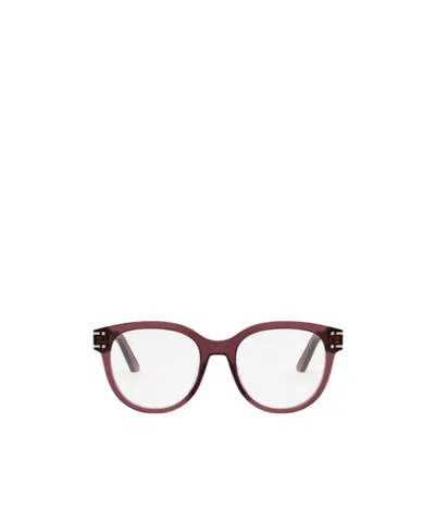 Dior Eyewear Round-frame Glasses In White