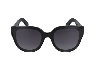 Dior Round Frame Sunglasses In Black