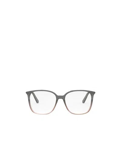 Dior Eyewear Square Frame Glasses In Gray
