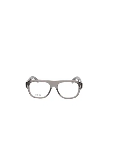 Dior Eyewear Square Frame Glasses In Gray