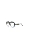 Dior Eyewear Square Frame Glasses In Gray