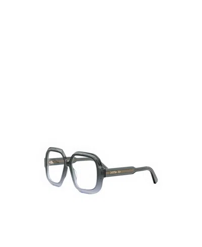 Dior Eyewear Square Frame Glasses In Gray