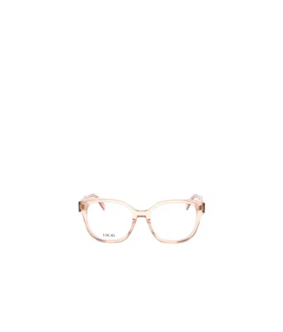 Dior Eyewear Square Frame Glasses In Pink