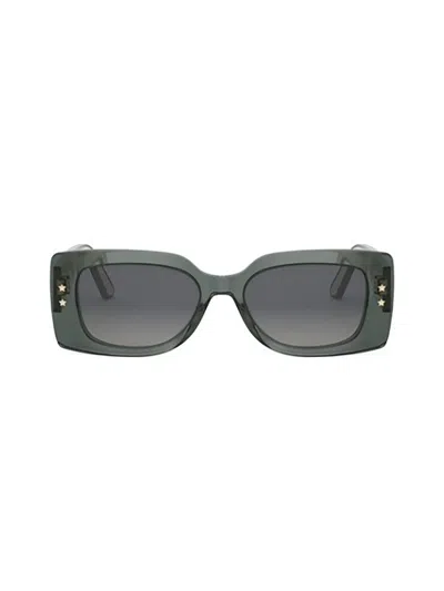 Dior Eyewear Square Frame Sunglasses In Green