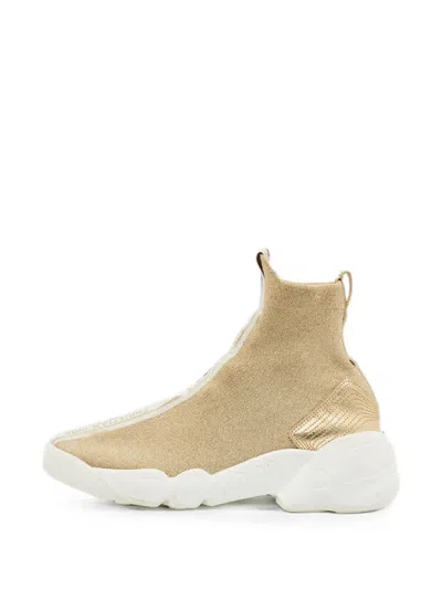 Pre-owned Dior F Two Slip-on Sneakers In Gold