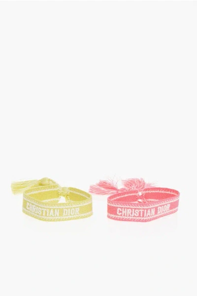 Dior Fabric J'a 2-bracelet Set Grösse Unica