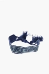 Dior Fabric Slider Bracelet Embellished With Rhinestones In Blue