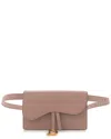 Dior Fard Grained Calfskin Leather Saddle Belt Clutch (authentic Pre-loved)